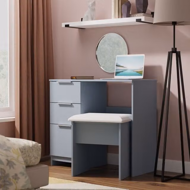 2 U Dover 3 Drawer Vanity in Light Blue – 1