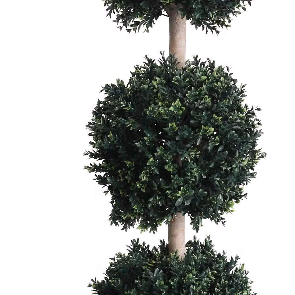 Leaf Premium Green Artificial Triple Ball Topiary Tree with UV Protection, Height: 150 cm – 2