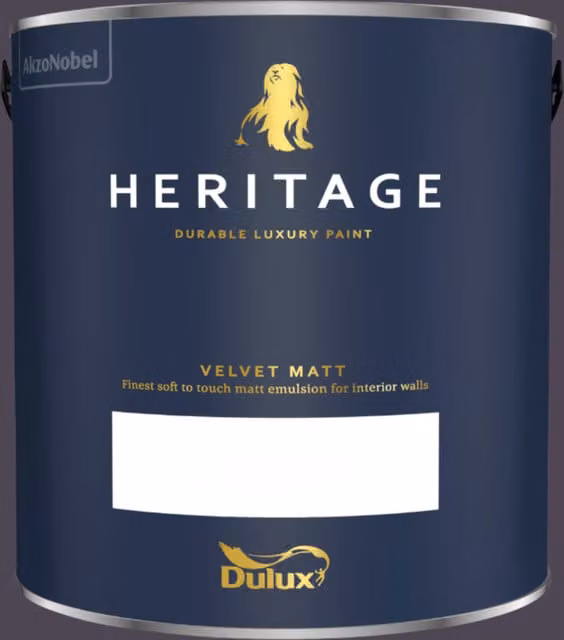 Dulux Trade Heritage Matt Dispersion Paint in Wild Blackberry Purple, 2.5l