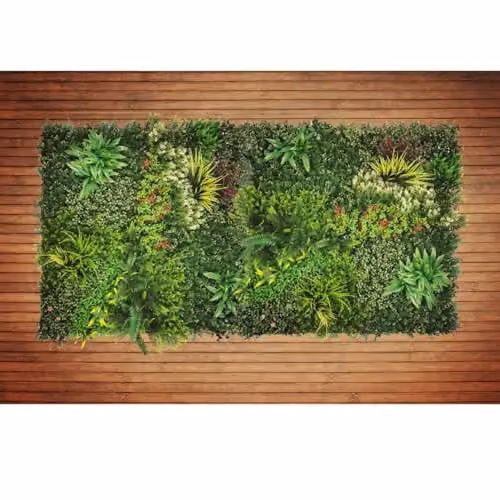 Ark Mat Lush Lonsdale Artificial Plant Wall Panel, Green, W: 100 cm, H: 100 cm – 3