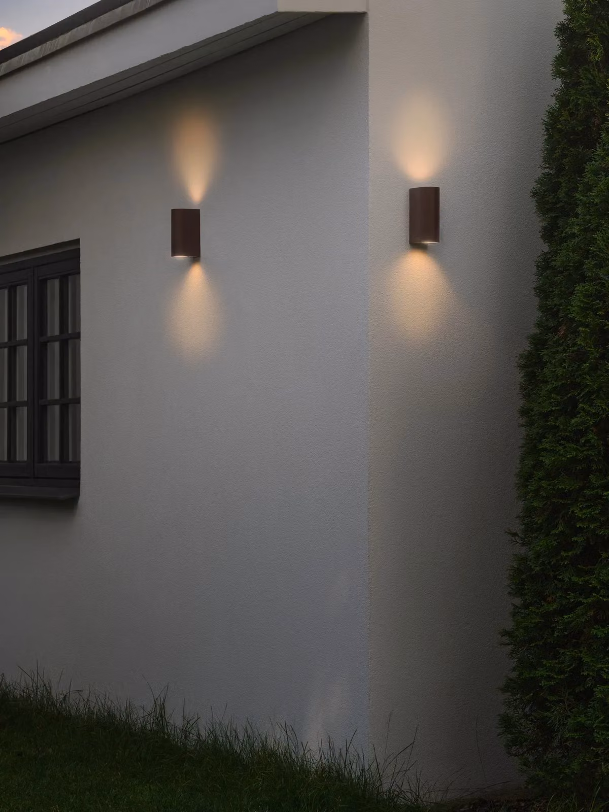 Nordlux Dion Up and Down Outdoor Wall Light in Brown Metal with GU10 Socket, IP44 Rated – 3
