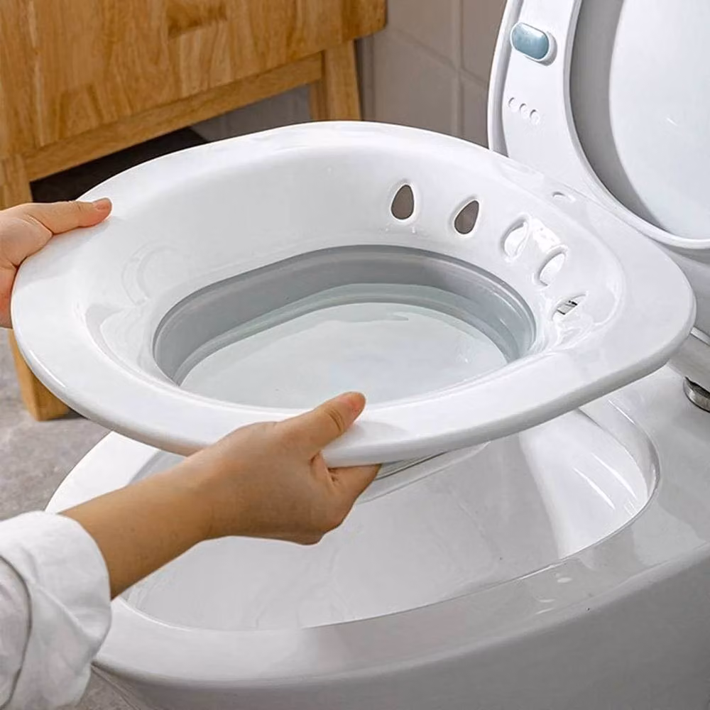 NESTLUNE Foldable Hanging Postpartum Toilet Sitz Bath in White, W: 52 cm – 2