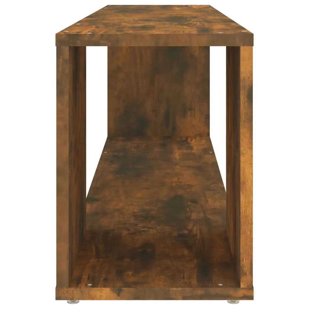 Berkfield Home Smoked Oak TV Cabinet in Brown, W/D/H: 100 x 24 x 32 cm – 3