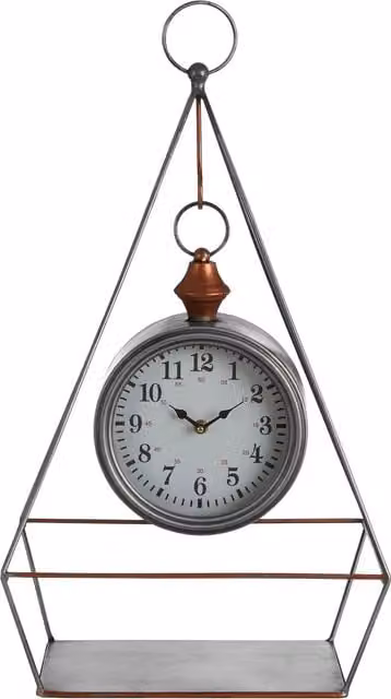 Orsina Hayden Antique Silver Metal Tabletop Pendulum Clock – 1