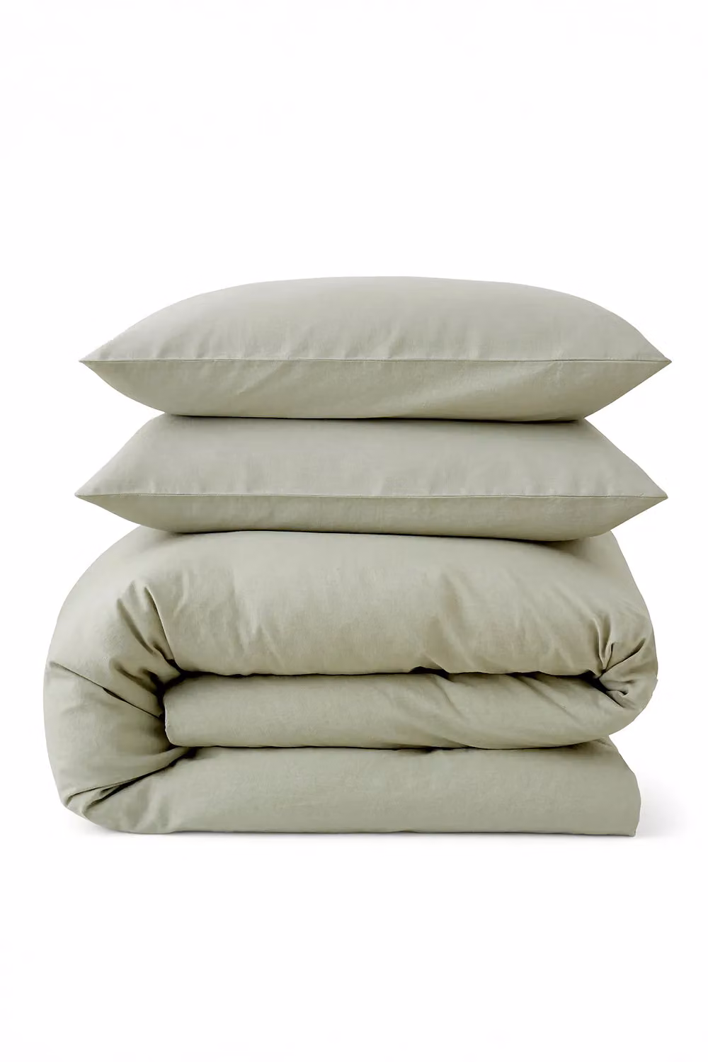 Martex Touch of Linen Single Duvet Cover Set in Pale Green with 1 Pillowcase – 2