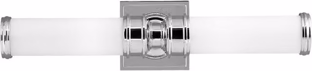 Netlighting Payne 2 Light Indoor Wall Light in Polished Chrome and Grey with G9 Base and IP44 Rating
