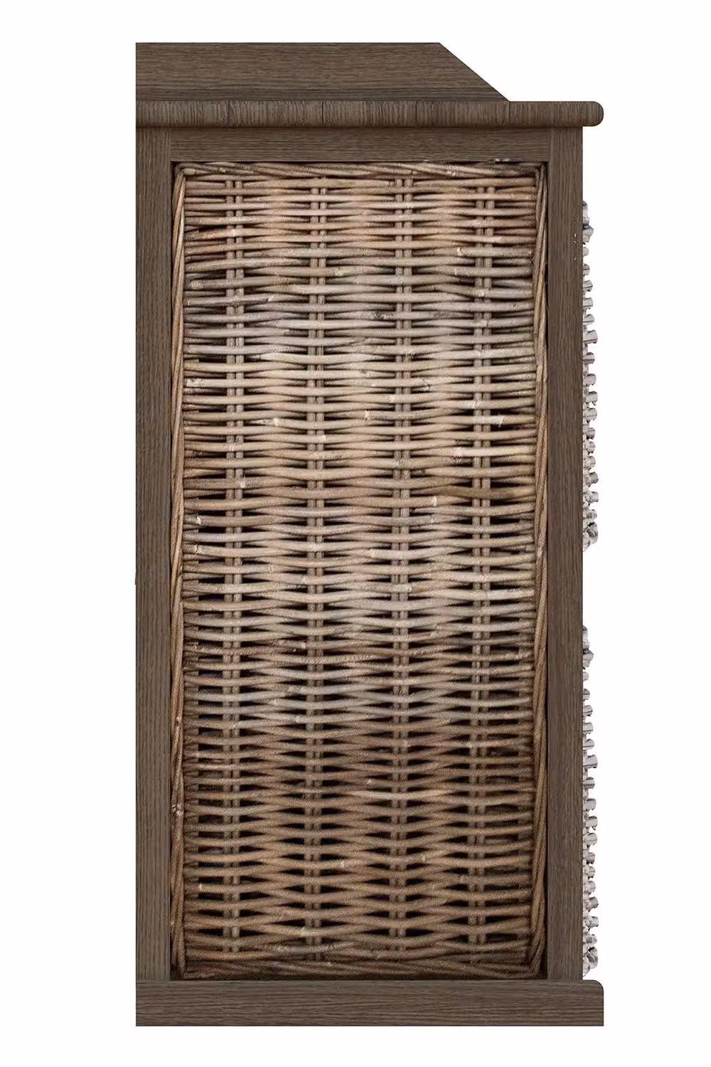 FWStyle 4 Drawer Kubu Rattan Storage Unit in Solid Mahogany, Brown – 3
