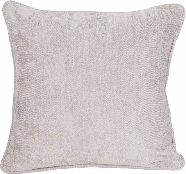 Divante Alden Square Chenille Cushion in Dove Grey