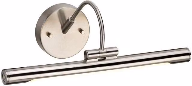 Netlighting Alton Adjustable LED Small Picture Wall Light in Brushed Nickel Grey – 1