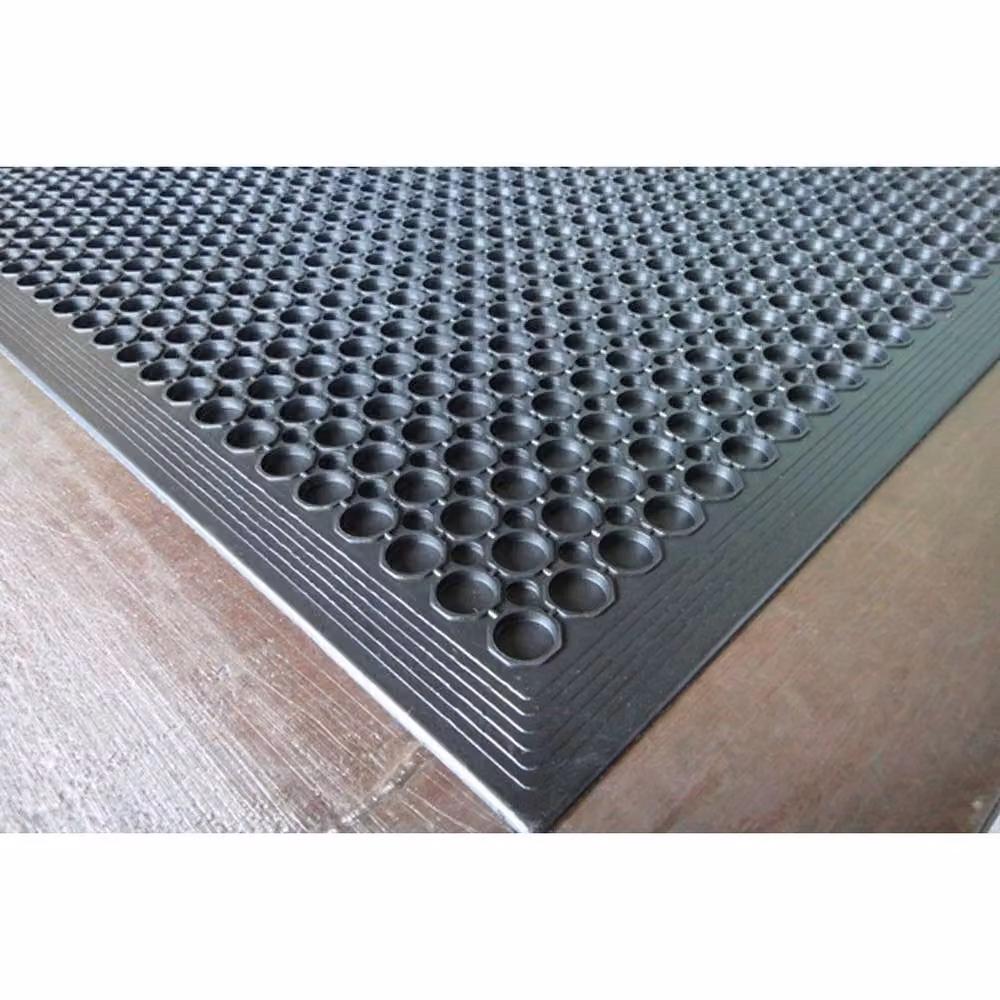PAWNORA Non-Slip Black Rubber Entrance Door Mat, W/D: 150 x 100 cm – 4