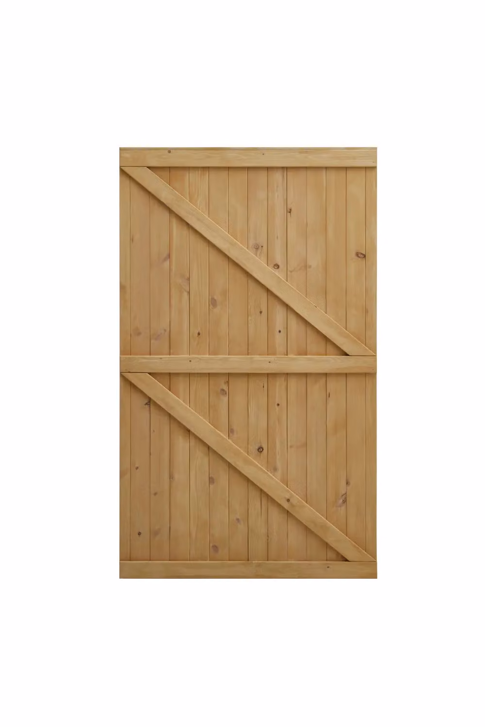 Living and Home Brown Wood Garden Gate with Latch, H: 152.0 cm x W: 91.0 cm – 3