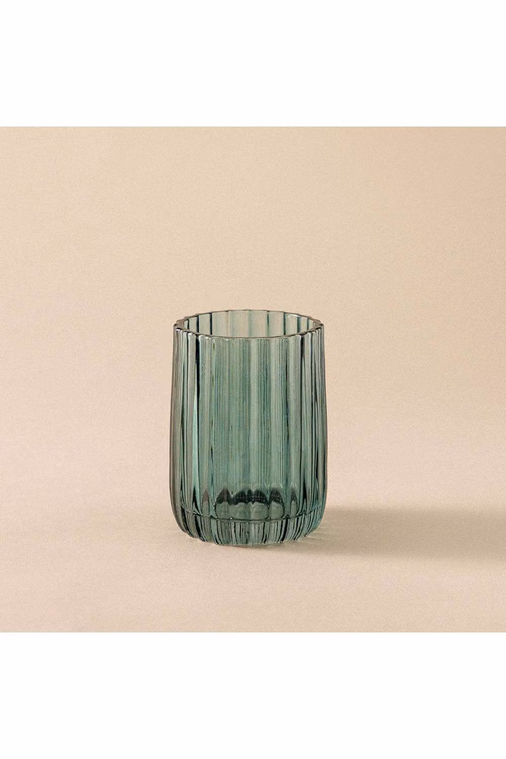 Cosmic Lido Collection Glass Toothbrush Holder Tumbler in Turquoise and Petrol, Diameter: 8 cm – 2