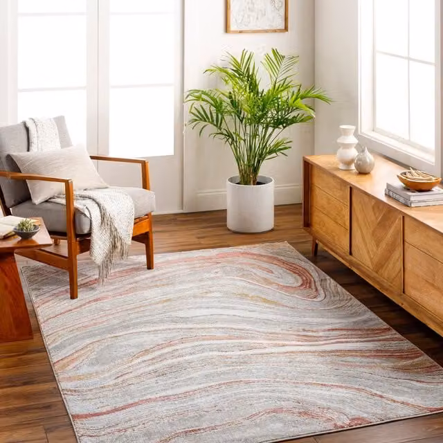 Livabliss San Francisco Modern Geometric Graphic Living and Dining Rug in Multicolour, W/D/H: 120 x 170 cm – 1