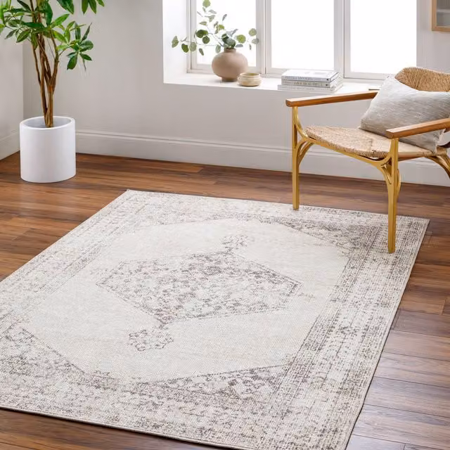 Livabliss PNW Home-Olympic Traditional Rectangular Rug in Beige and Brown, W: 200 cm, D: 275 cm – 1
