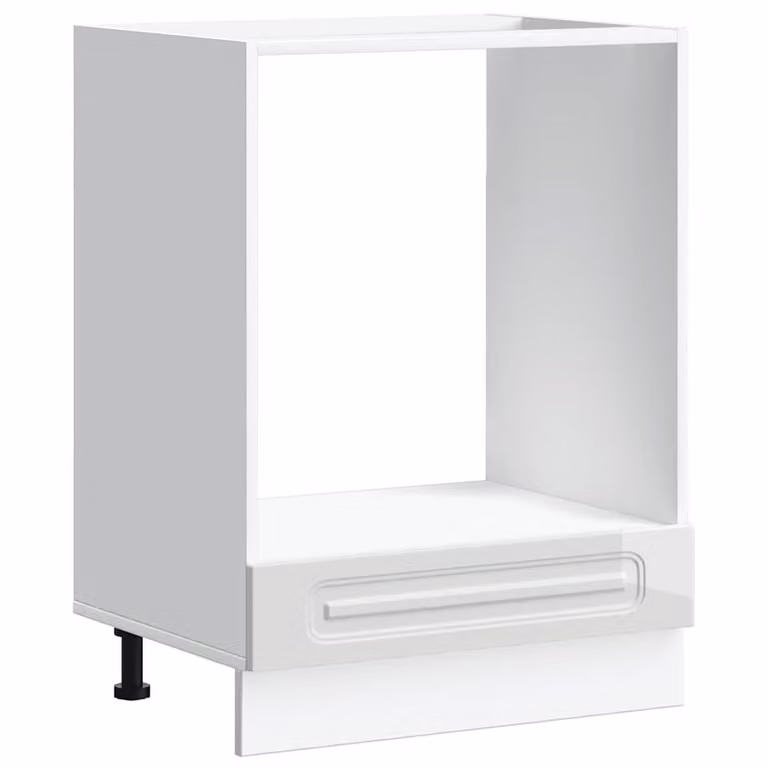 Berkfield Home Kalmar Freestanding Oven Cabinet in High Gloss White Engineered Wood