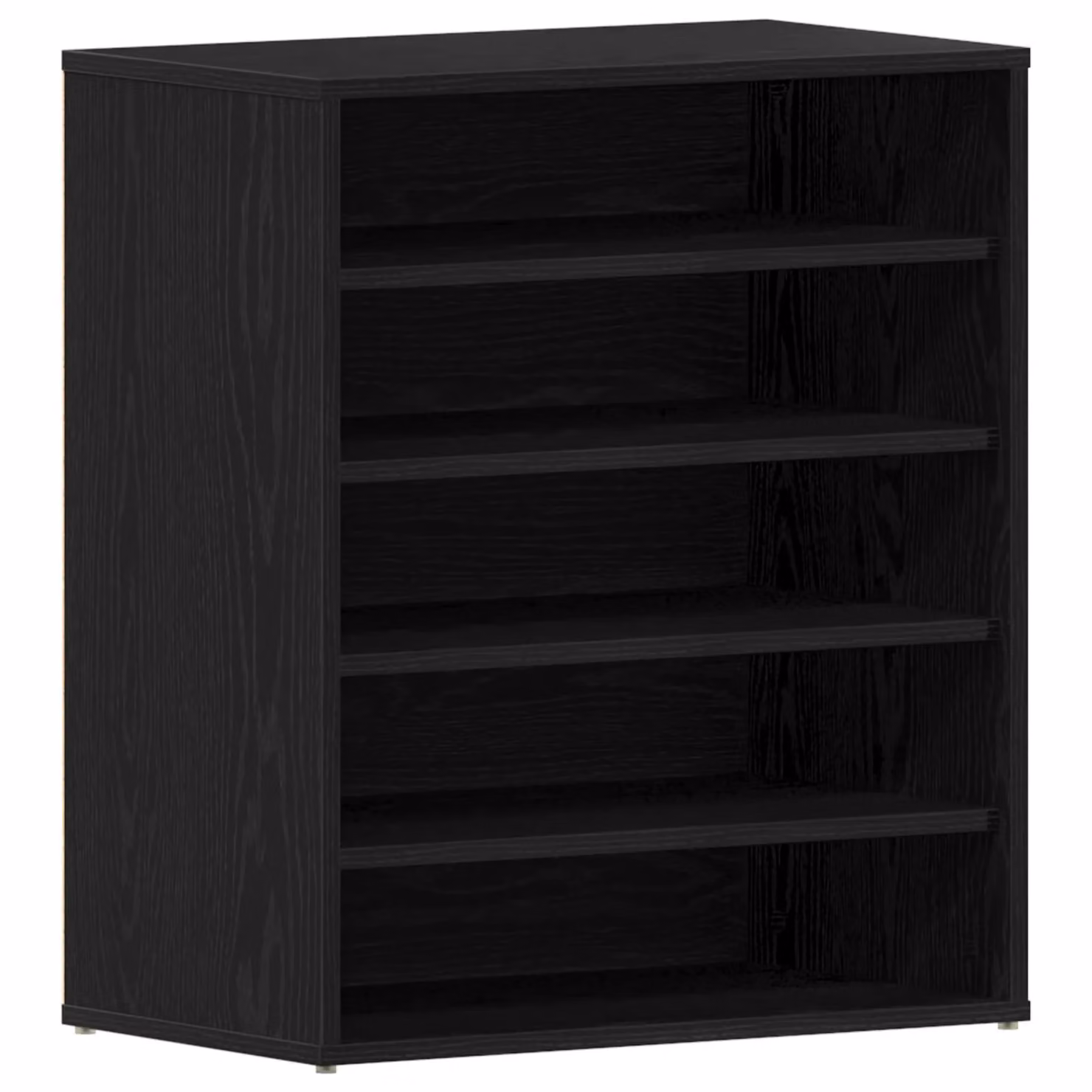 Berkfield Home Black Oak Shoe Cabinet, W: 60 cm, D: 35 cm, H: 70 cm – 2