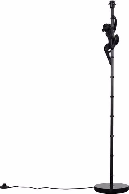 ValueLights Hanging Monkey Modern Black Floor Lamp Base