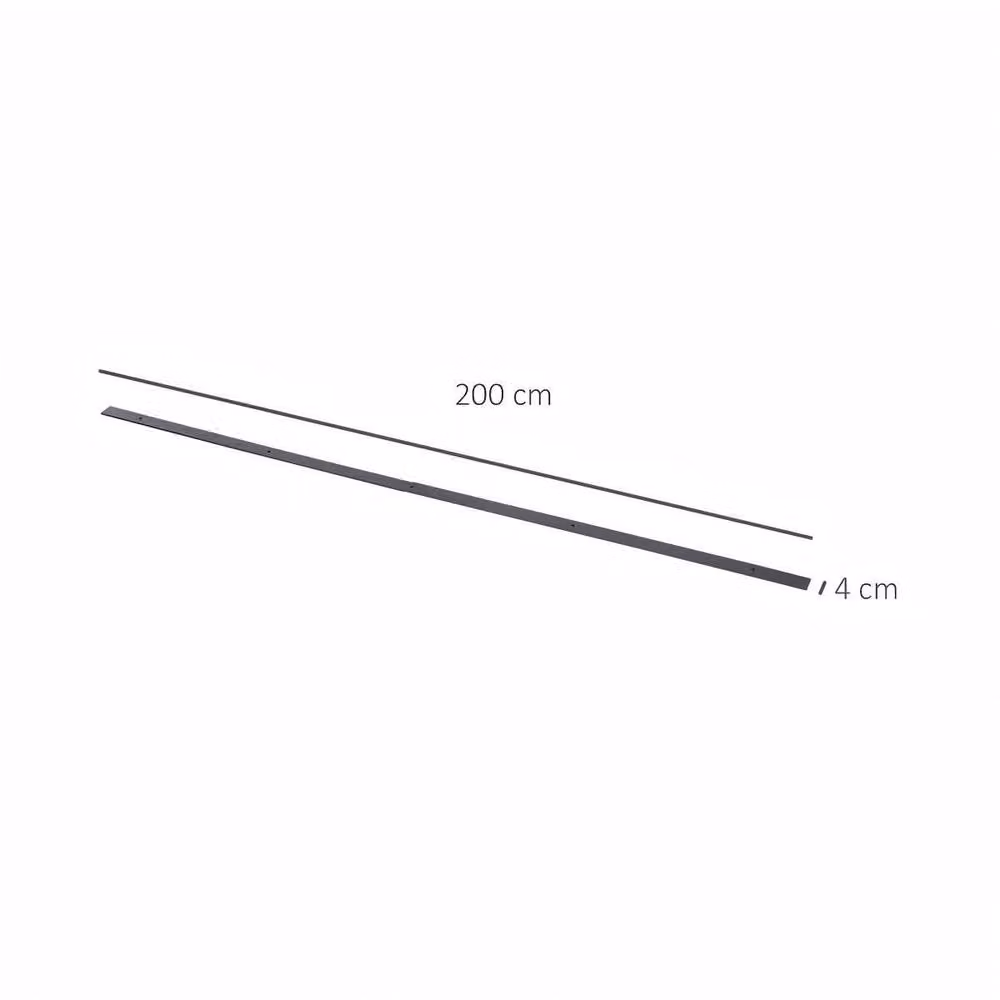 STILVORA Sliding Door Kit for Single Wooden Door in Brown Carbon Steel – 2