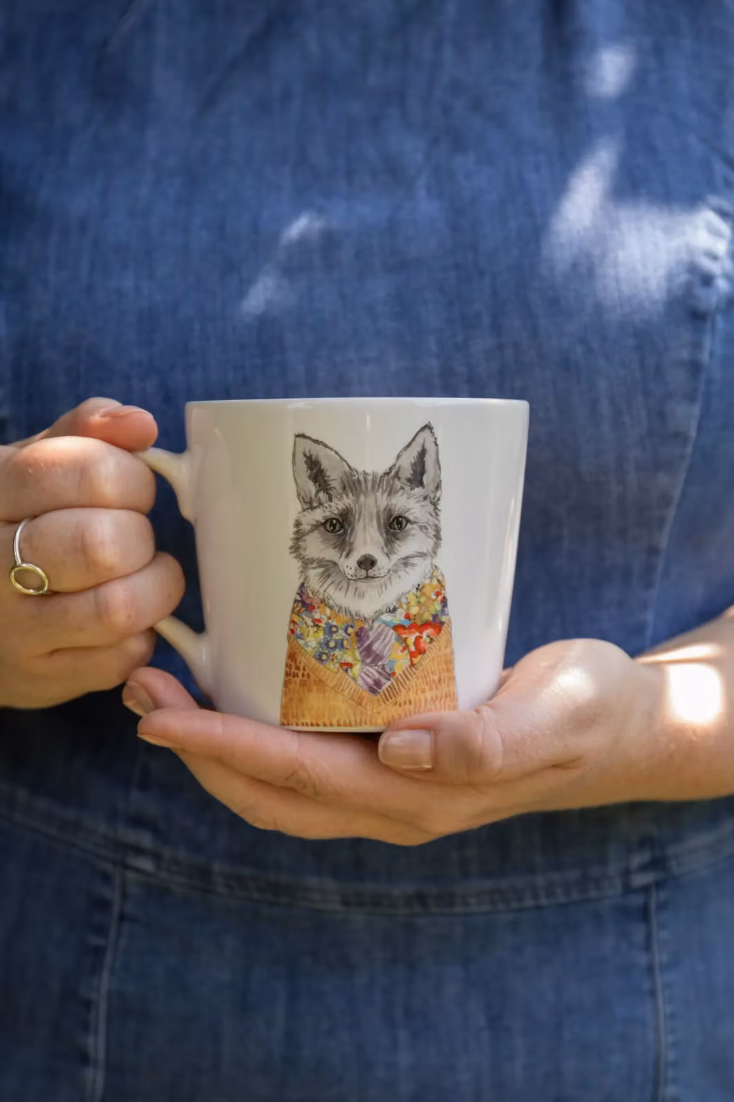 Mikasa Tipperleyhill Fox Bone China Mug, White and Multicolour, 380 ml – 2