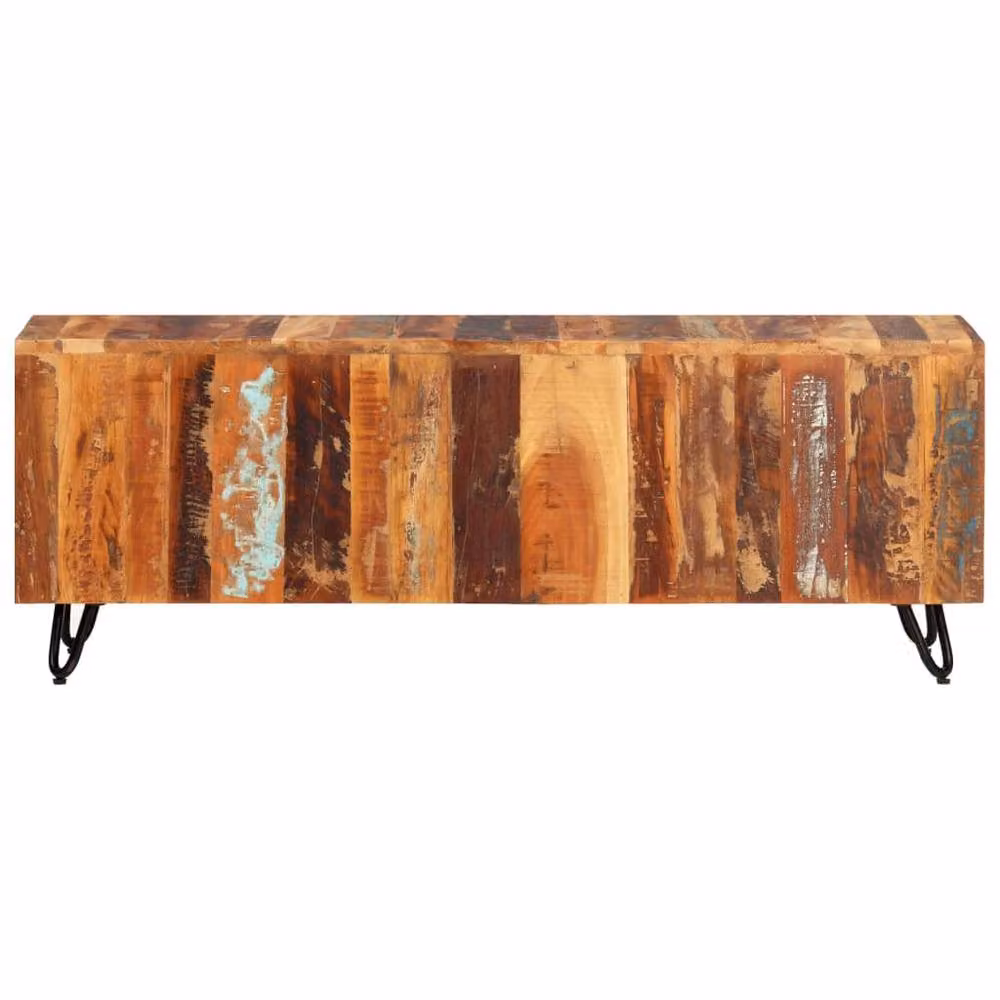 Berkfield Home Vintage Reclaimed Solid Wood TV Cabinet, Brown, W/D/H: 110 x 40 x 40 cm – 2