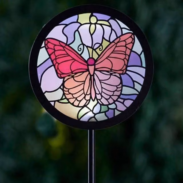 Marco Paul Solar Butterfly Garden Stake Light in Multicolour