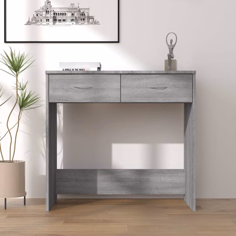 Berkfield Home Elegant Writing Desk in Grey Sonoma, W/D/H: 80 x 40 x 75 cm – 2