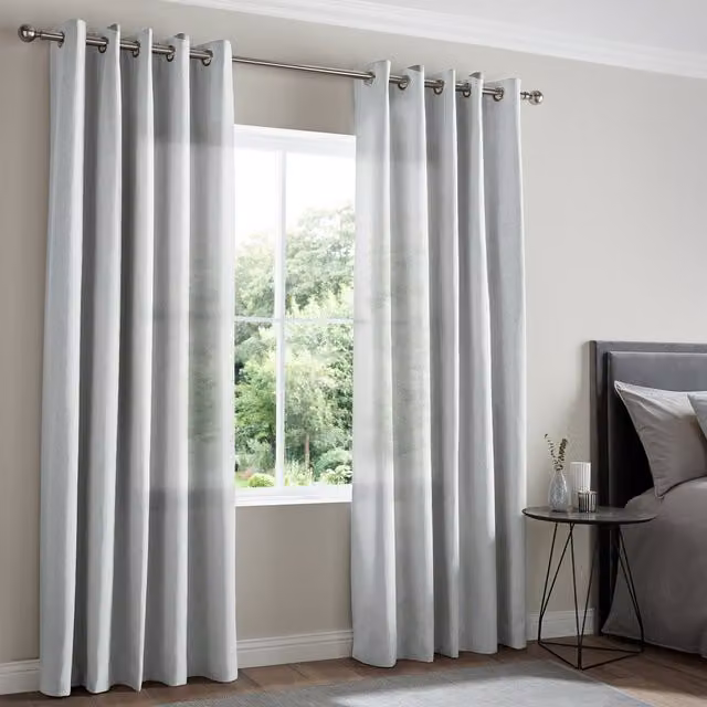 Terrys Felicity Made to Measure Sheer Voile Curtain Panel in Grey