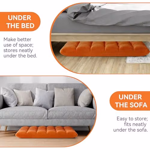 MCC Direct Adjustable Multi-Position Folding Floor Chair in Orange – 5