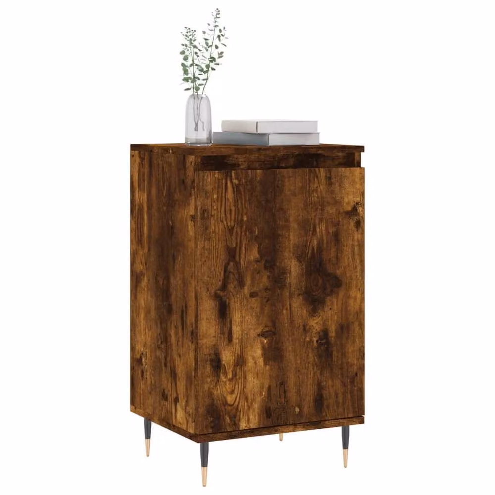 Berkfield Home Smoked Oak Sideboard in Brown, W/D/H: 40 x 35 x 70 cm – 3