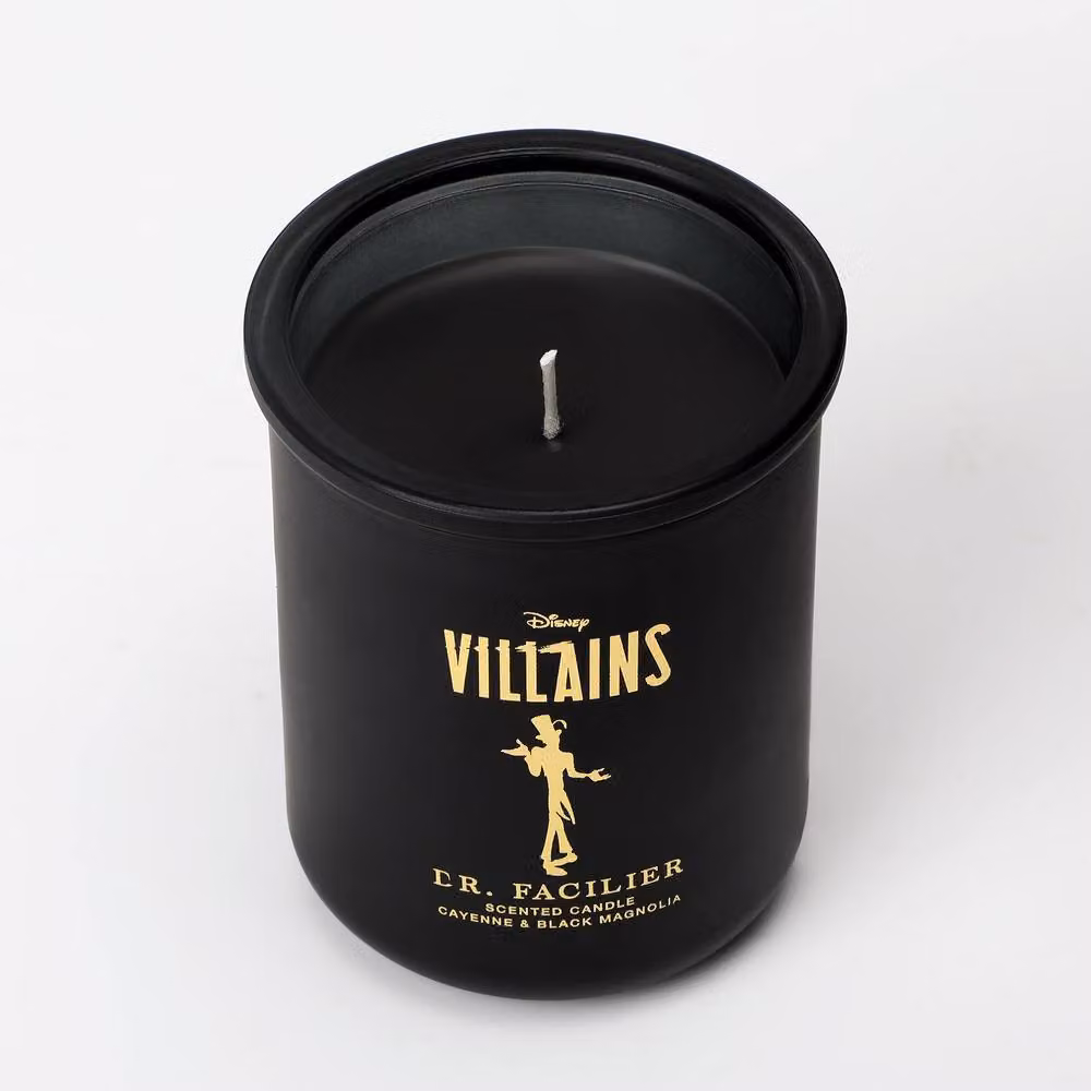 Disney Villains Dr. Facilier Candle in Black and Gold with Cayenne and Black Magnolia Scent, 252g – 2
