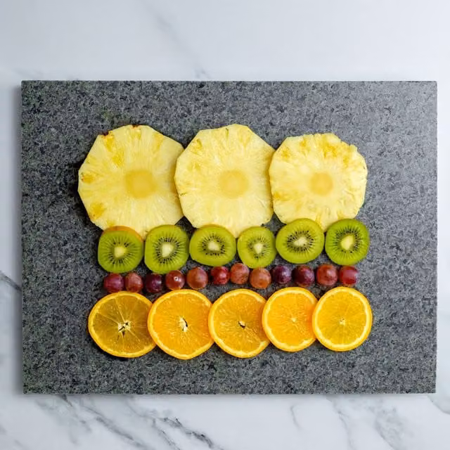 Homiu Black and Grey Marble Effect Granite Rectangular Chopping Board