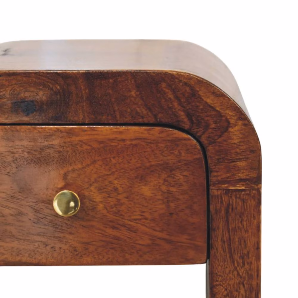 Wyld Haus Chioggia Mango Wood Bedside Table in Brown, W/D/H: 40 x 30 x 30 cm – 4