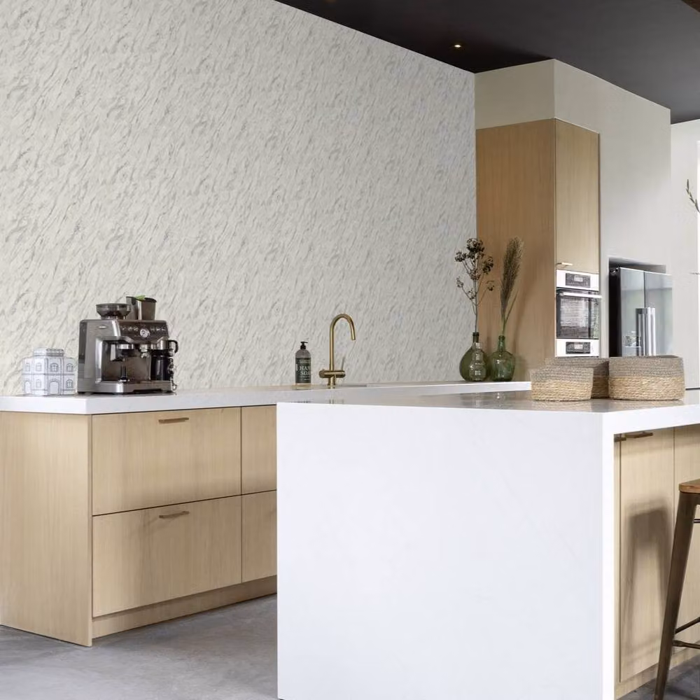 Rasch Carrara Marble Self-Adhesive Non-Woven Wallpaper in Grey and White, Matt Finish, 6.00 m x 0.53 m – 5