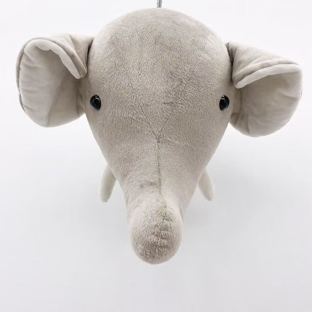 Minster Elephant Head Hanger in Grey, W: 20 cm, D: 18 cm, H: 30 cm – 1
