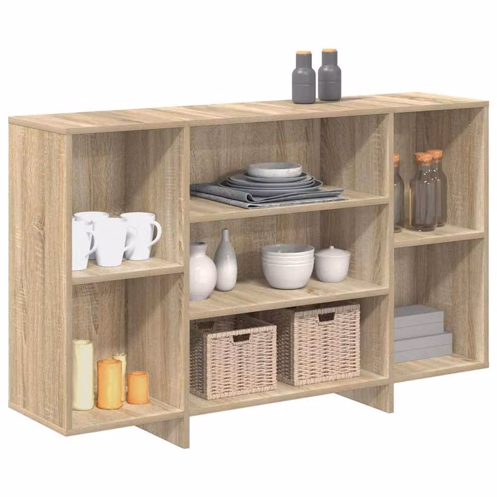 Berkfield Home Sonoma Oak Sideboard in Beige, W/D/H: 120 x 30 x 75 cm – 3