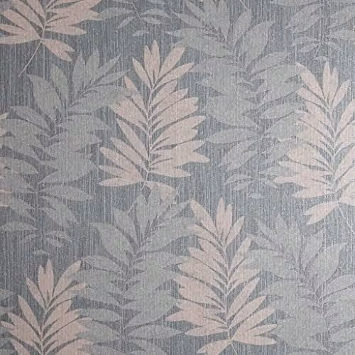 Arthouse Stardust Palm Botanical Floral Vinyl Wallpaper in Pink, Grey and Gold