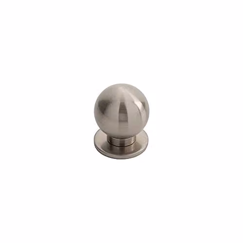 Loops Small Solid Ball Cupboard Door Knob, 30mm Diameter, Brushed Silver – 2