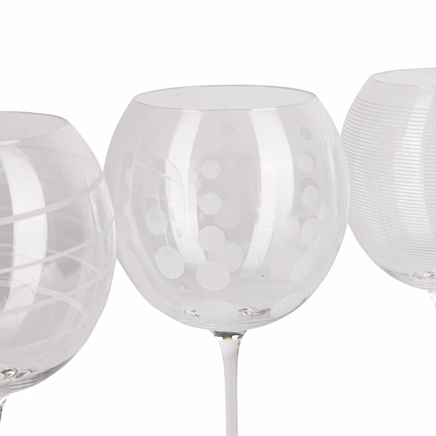Mikasa Cheers Set of 4 Transparent Crystal Balloon Wine Glasses – 4