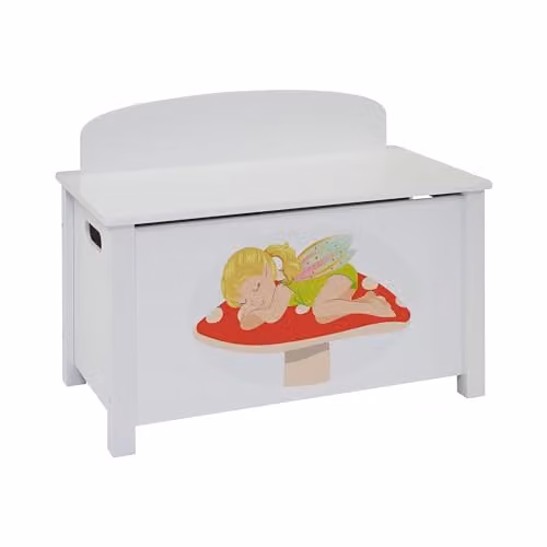 Liberty House Toys Fairy Wooden Toy Box in White W/D/H: 68.0 x 47.5 x 37.5 cm – 2