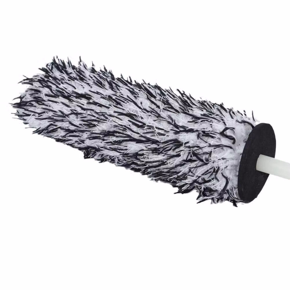 Kelvenix Microfibre Alloy Wheel Woolly Wand Wheel Brush in Black, Length: 100 cm – 2