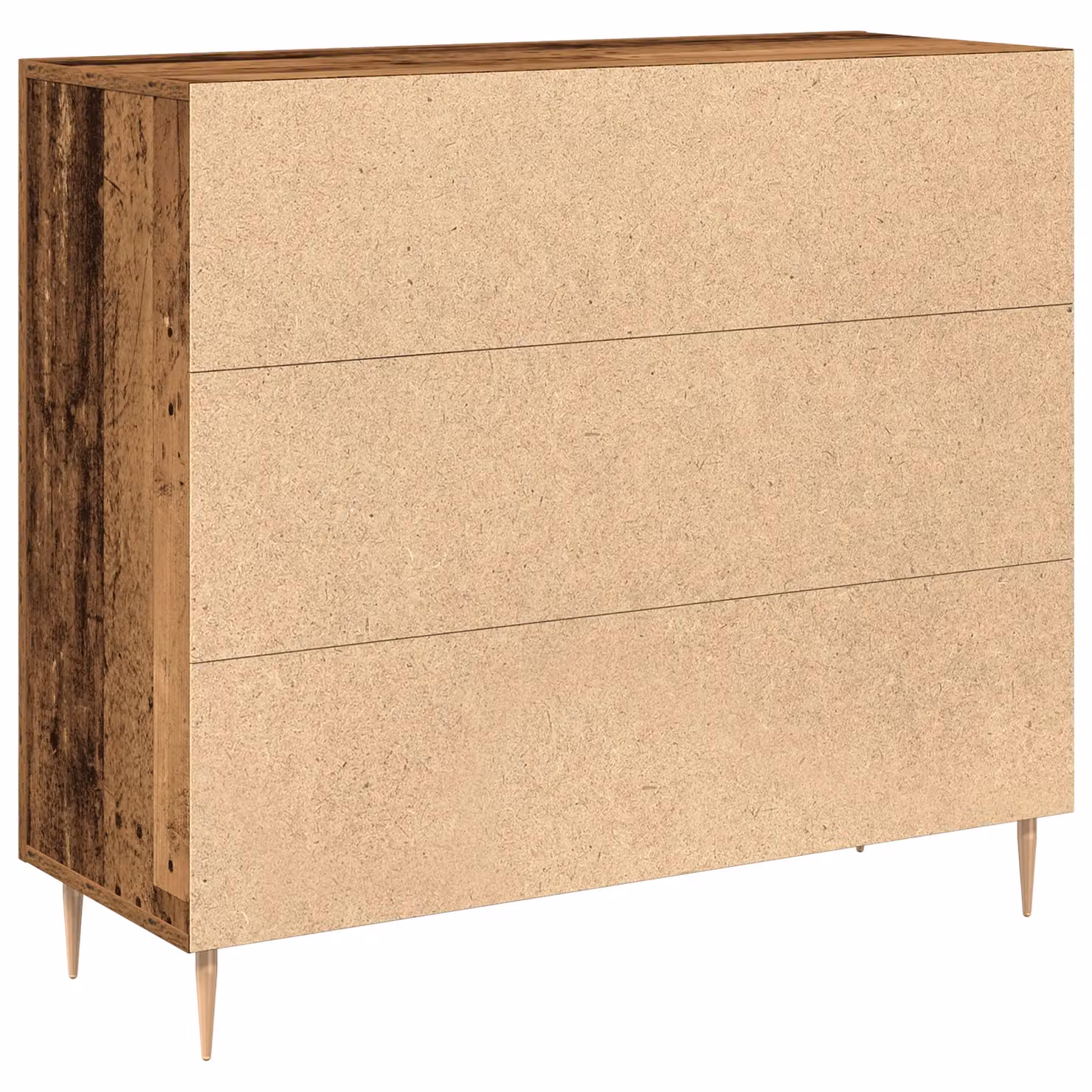 Berkfield Home Rustic Sideboard in Brown and Gold, W/D/H: 90 x 34 x 80 cm – 3