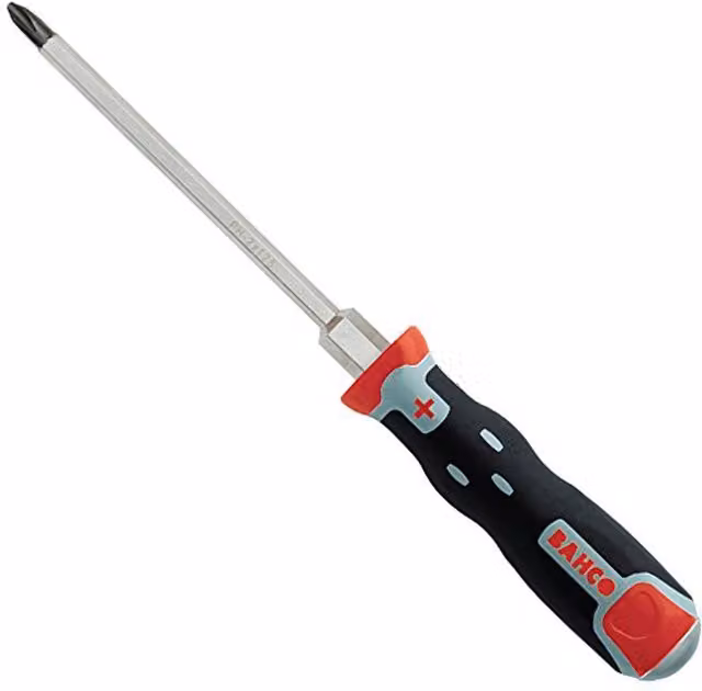 Bahco Tekno+ Through Shank Phillips Tip Ph2 Screwdriver, 125mm