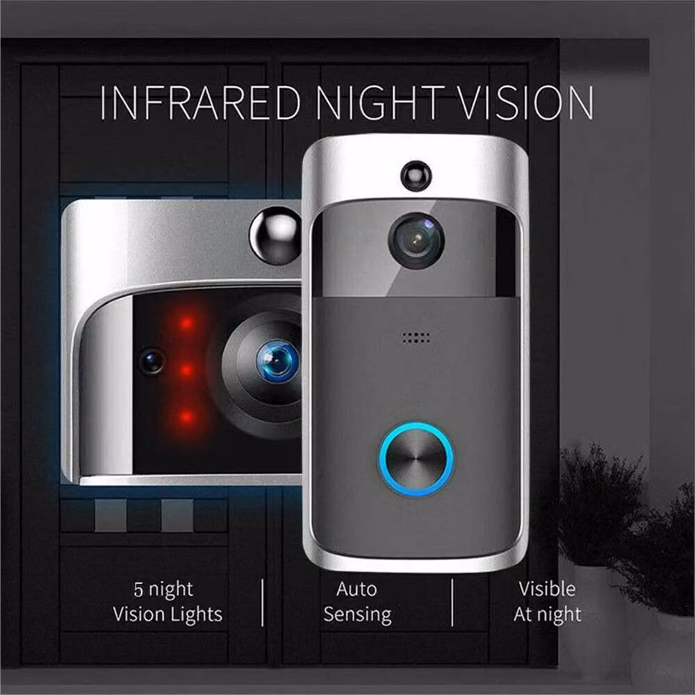 Nordara Wireless WiFi Video Doorbell in Silver – 3