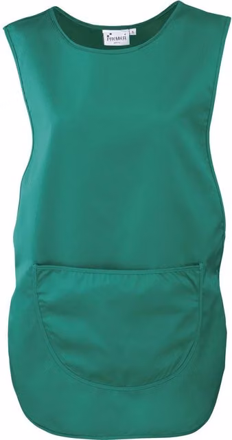 Premier Women's Pocket Tabard Workwear in Green, Size: Small – 1
