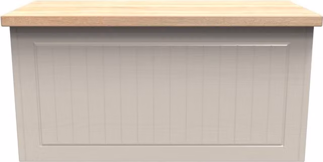 Ready Assembled 2 U Cambridge Blanket Box in Taupe – 1