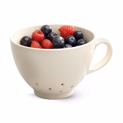 Zeal Melamine Berry Colander with Handles, Beige, 10 cm – 1