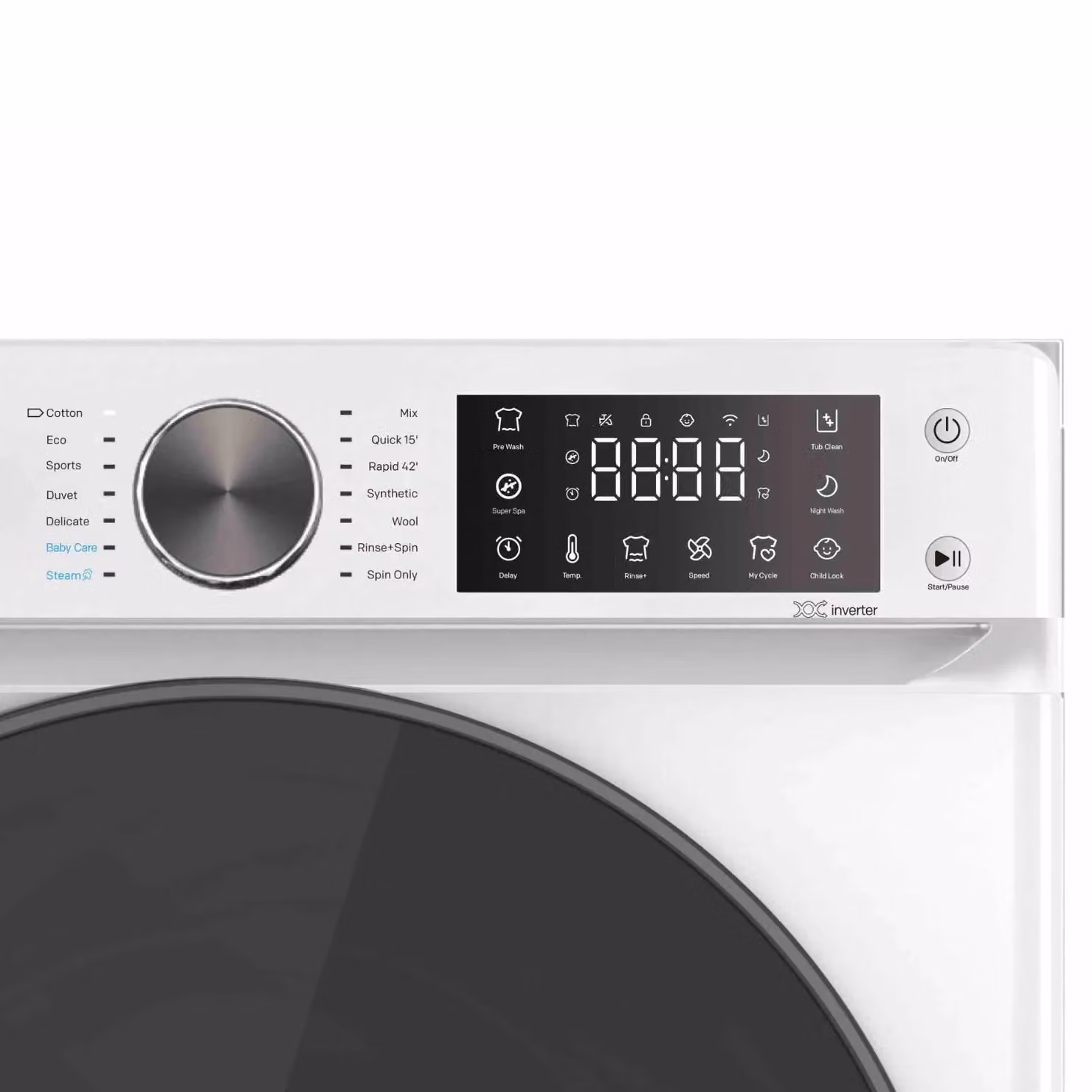 SIA SWM121400W BLDC Inverter Front Loader Washing Machine, 12kg, White, A Energy Rating, W/D/H: 60.0 x 59.5 x 85.0 cm – 3