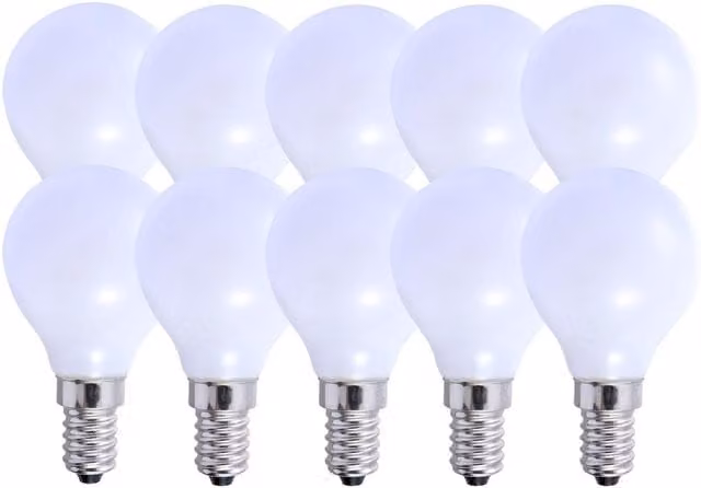 Harper Living 5W E14 LED Golf Ball Bulb, Warm White, Dimmable, Pack of 10