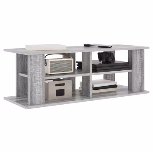 vidaXL Modern TV Stand in Grey Sonoma, W: 96 cm, D: 35 cm, H: 33.5 cm