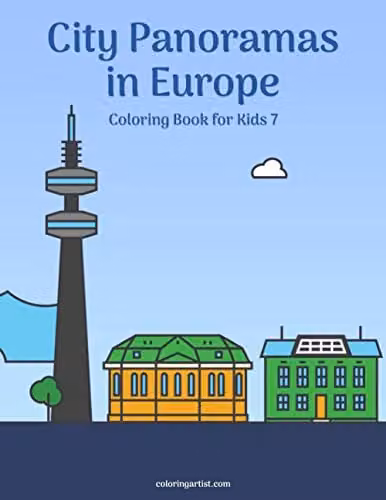 City Panoramas in Europe Colouring Book for Kids by Independently Published